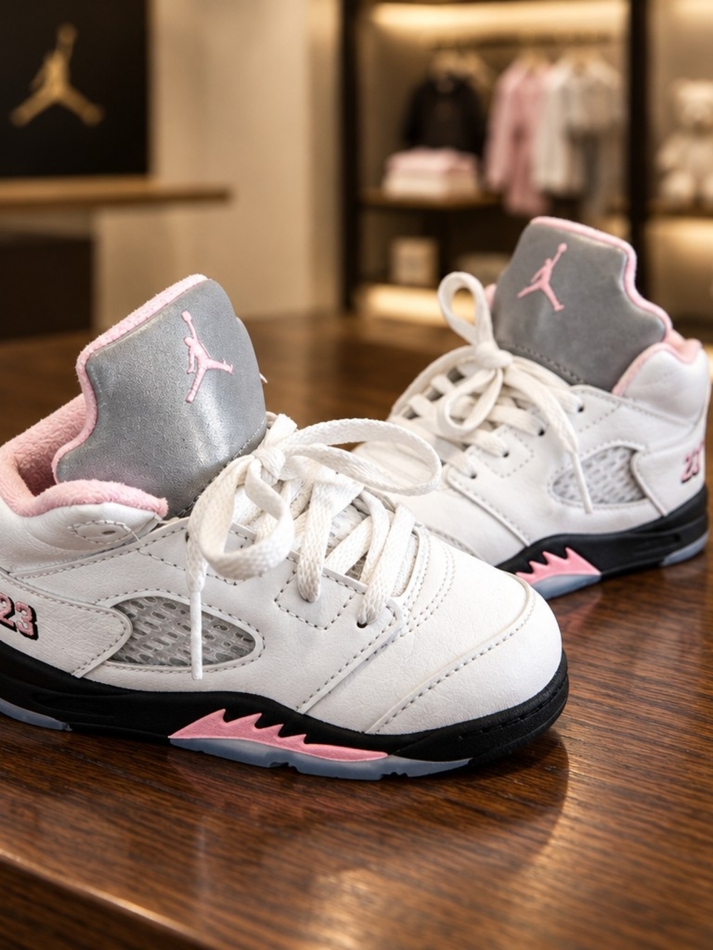 Air Jordan 5 Retro Toddler Medium Soft Pink HQ7981-102 Size 8C